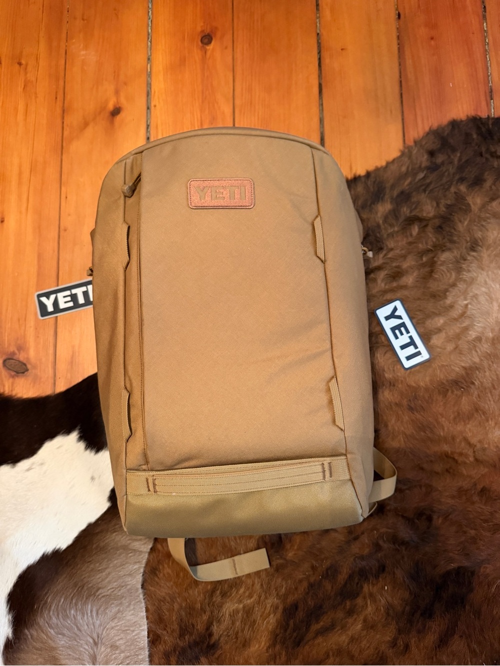 Yeti Tan Tactical Backpack with Streamlined Front